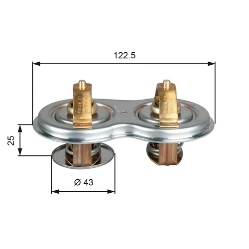 Termostat chladenia GATES TH52275G1