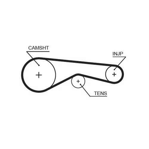 Sada ozubeného remeňa K015624XS /GATES/ - obr. 2