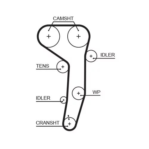 Vodné čerpadlo + sada ozubeného remeňa KP15607XS-1 /GATES/ - obr. 1