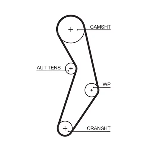 Vodné čerpadlo + sada ozubeného remeňa KP15503XS-2 /GATES/ - obr. 1