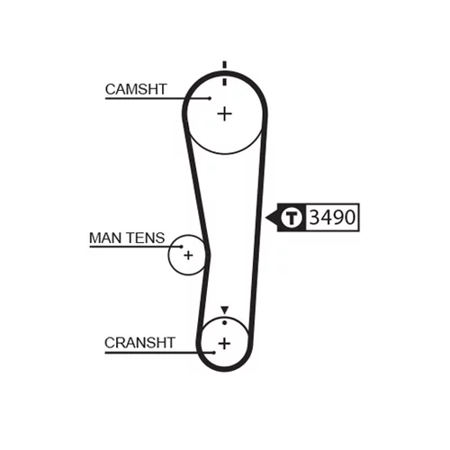 Ozubený remeň GATES 5637XS