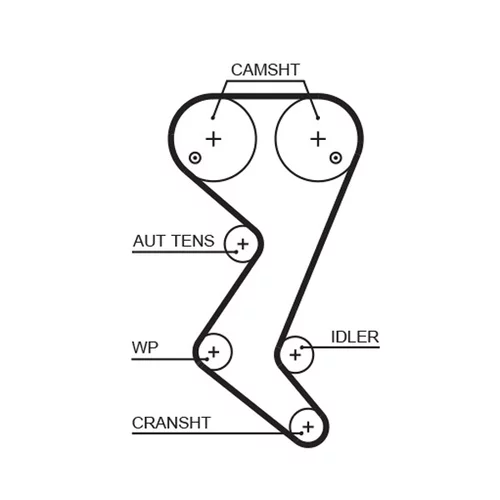 Vodné čerpadlo + sada ozubeného remeňa KP25608XS /GATES/ - obr. 1