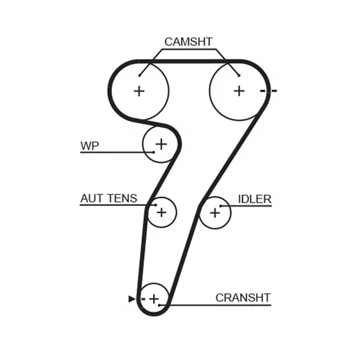 Sada ozubeného remeňa K035469XS /GATES/ - obr. 1