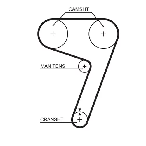 Sada ozubeného remeňa K015279XS /GATES/ - obr. 1
