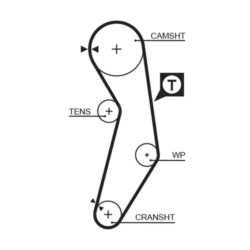 Sada ozubeného remeňa K015411XS /GATES/ - obr. 1