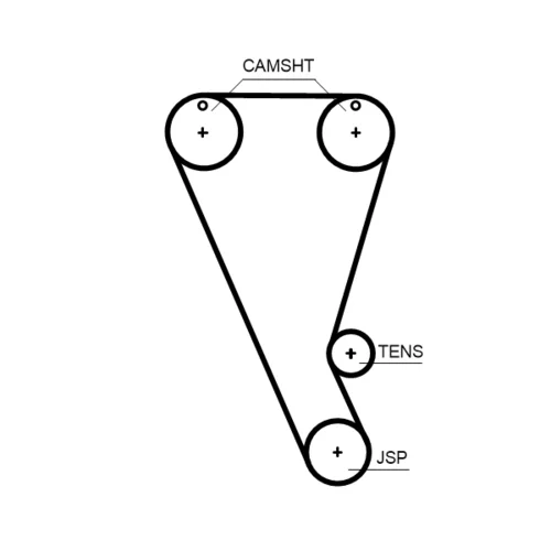 Sada ozubeného remeňa K01T363HOB /GATES/ - obr. 1