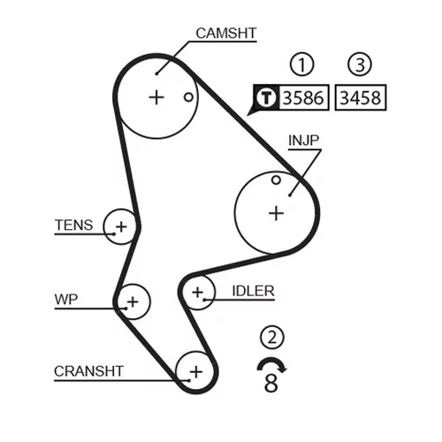 Vodné čerpadlo + sada ozubeného remeňa KP15524XS /GATES/ - obr. 1