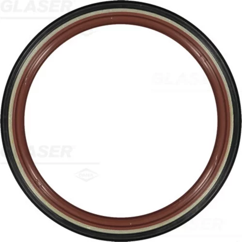 Tesniaci krúžok kľukového hriadeľa GLASER P76375-11
