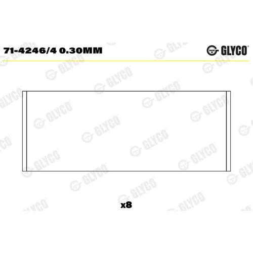 Ojničné ložisko GLYCO 71-4246/4 0.30mm