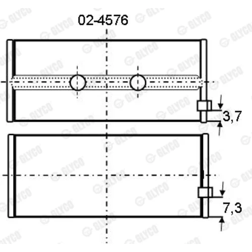Ložisko 02-4576 /GLYCO/ - obr. 1