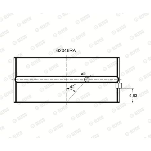 Ložisko 62046RA /GLYCO/