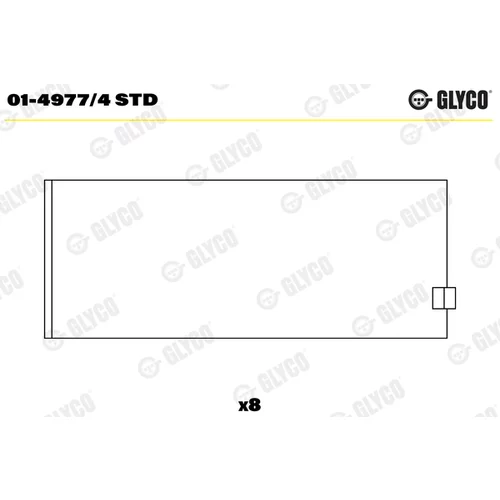 Ojničné ložisko 01-4977/4 STD /GLYCO/