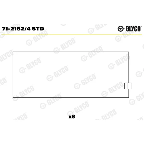 Panva ojni?ného ložiska GLYCO 71-2182/4 STD