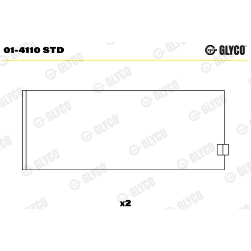 Ojničné ložisko GLYCO 01-4110 STD