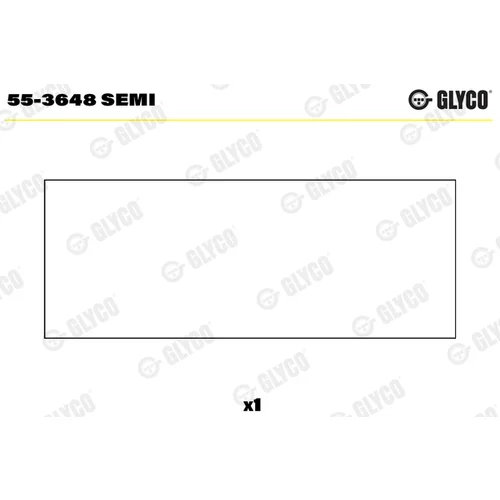 Ložiskové puzdro ojnice GLYCO 55-3648 SEMI