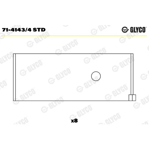 Panva ojni?ného ložiska 71-4143/4 STD /GLYCO/ - obr. 1