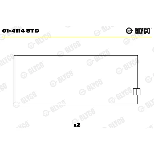Panva ojni?ného ložiska GLYCO 01-4114 STD