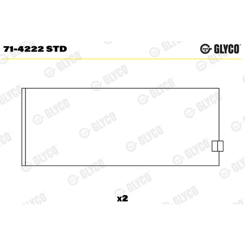 Panva ojničného ložiska GLYCO 71-4222 STD