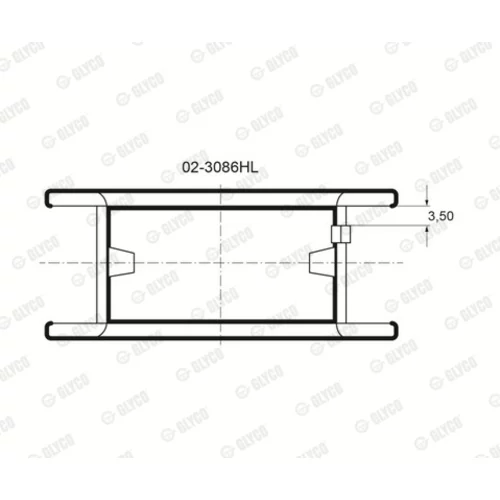 Ložisko 02-3086HL /GLYCO/