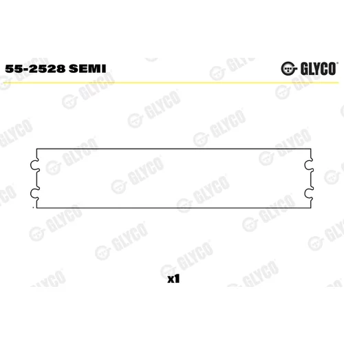 Ložiskové puzdro ojnice GLYCO 55-2528 SEMI