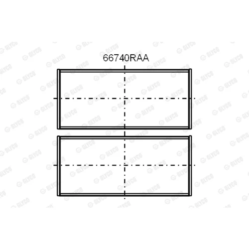 Ložisko 66740RAA /GLYCO/