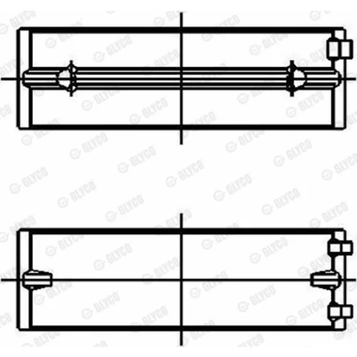 Ložisko 02-3646 /GLYCO/ - obr. 1