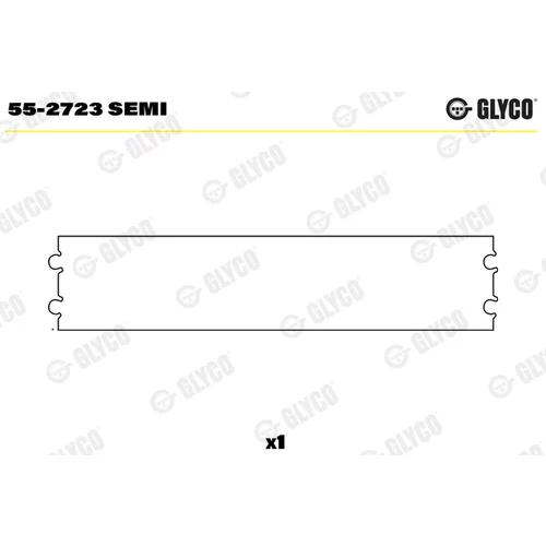 Ložiskové puzdro ojnice GLYCO 55-2723 SEMI