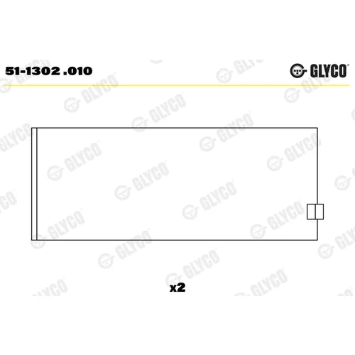 Panva ojničného ložiska 51-1302 .010 /GLYCO/ - obr. 1