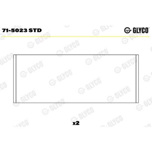 Ojničné ložisko 71-5023 STD /GLYCO/ - obr. 1
