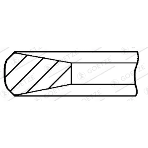 Piestny krúžok 3.5mm 008 GDC ST (GOETZE ENGINE)