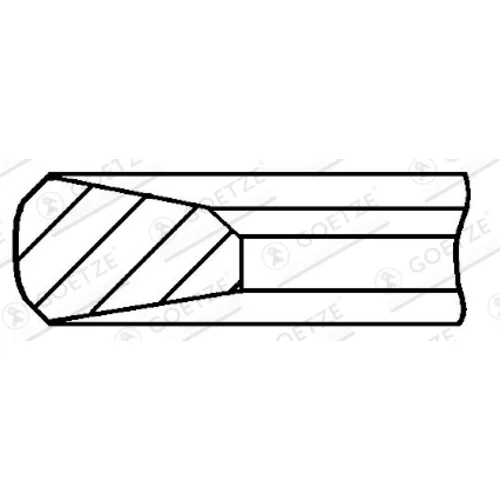 Piestny krúžok 3.5mm 008IF NT PVD ST (GOETZE ENGINE)