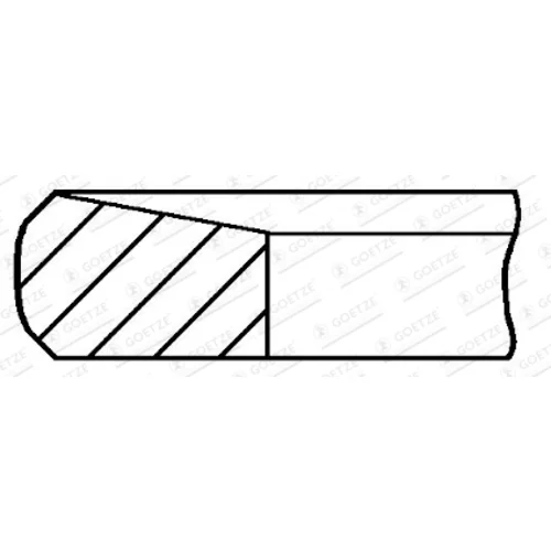 Piestny krúžok 2.0mm 007 NT (GOETZE ENGINE)