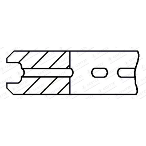 Piestny krúžok 5.5mm 031 P GOE13 (GOETZE ENGINE)