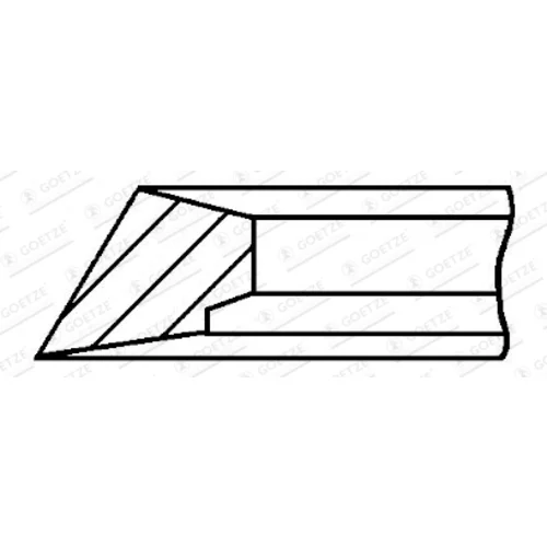 Piestny krúžok 3.0mm 009IWU P F14 (GOETZE ENGINE)