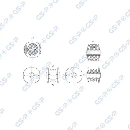 Uloženie motora GSP 536936