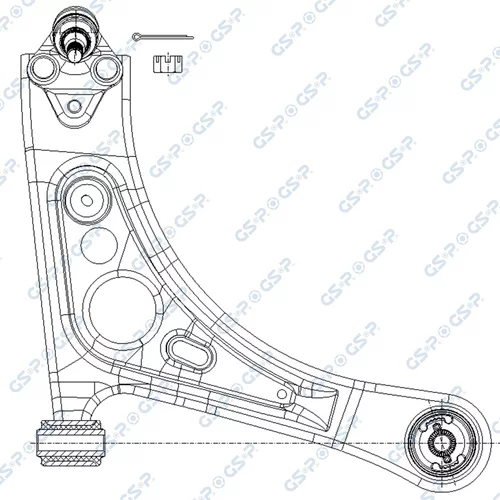 Rameno zavesenia kolies GSP S065859