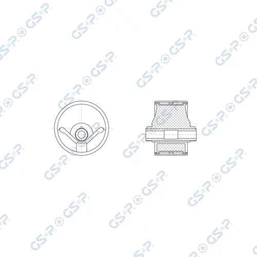 Uloženie motora GSP 536937