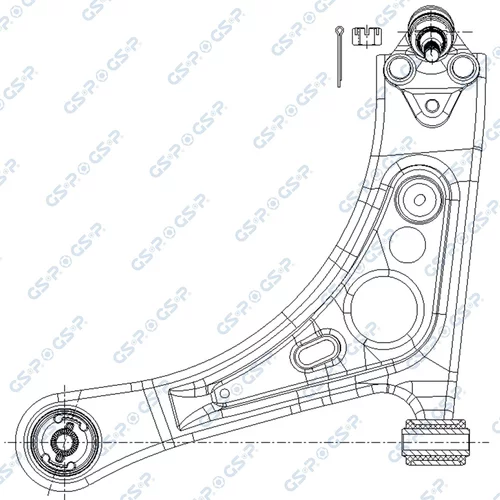 Rameno zavesenia kolies GSP S065829