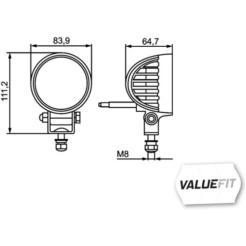 Pracovný svetlomet 1G0 357 000-001 /HELLA/ - obr. 2