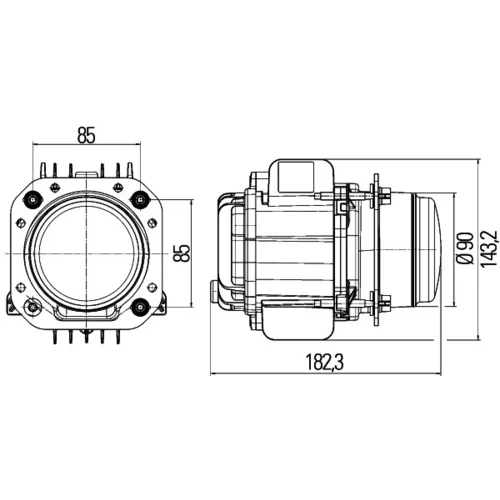 Hlavný svetlomet 1LL 010 820-031 /HELLA/ - obr. 2