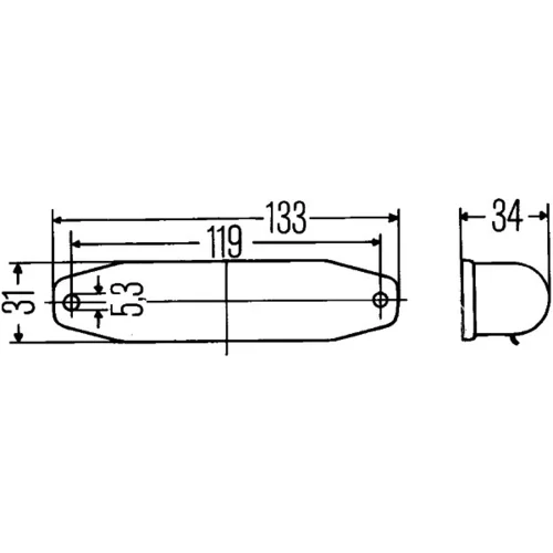 Svetlo na čítanie (v interiéri vozidla) 2AB 001 208-001 /HELLA/ - obr. 1
