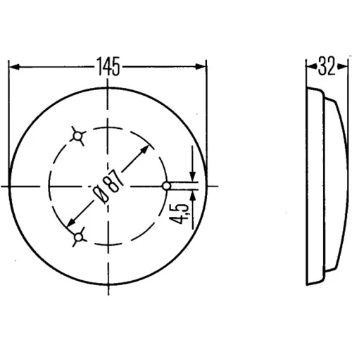 Vnútorné svetlo 2JA 003 232-011 /HELLA/ - obr. 1