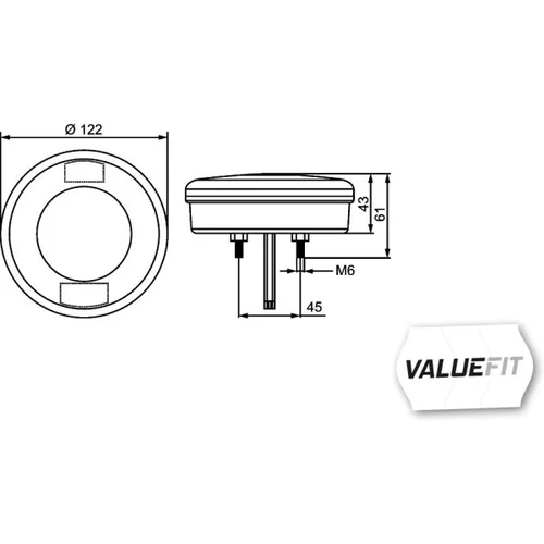 Zadné svetlo 2SD 357 027-001 /HELLA/ - obr. 1