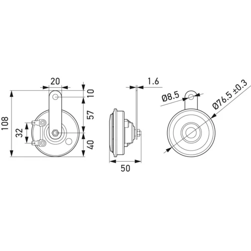 Húkačka 3AL 012 588-351 /HELLA/ - obr. 4