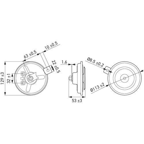 Húkačka 3BA 002 768-082 /HELLA/ - obr. 1