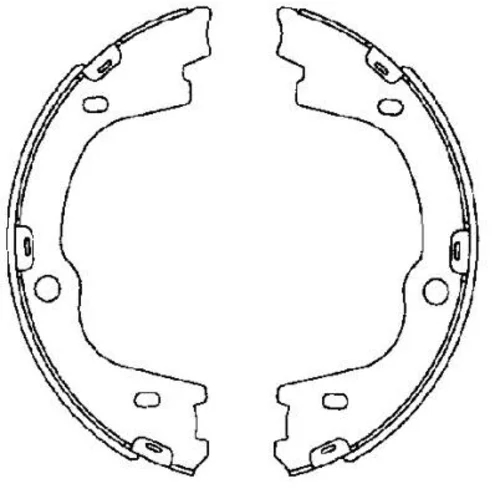 Sada brzd. čeľustí parkov. brzdy 8DA 355 050-271 /HELLA/ - obr. 1