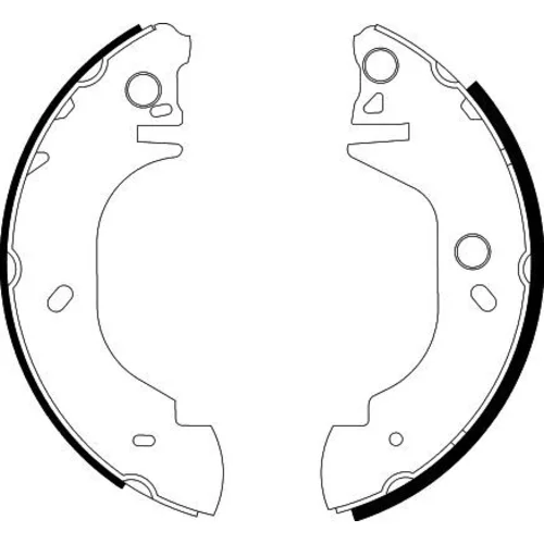 Sada brzdových čeľustí 8DB 355 001-611 /HELLA/ - obr. 1