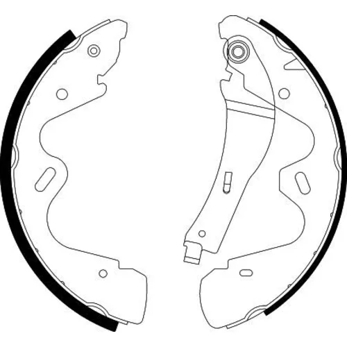 Sada brzdových čeľustí 8DB 355 002-941 /HELLA/ - obr. 1