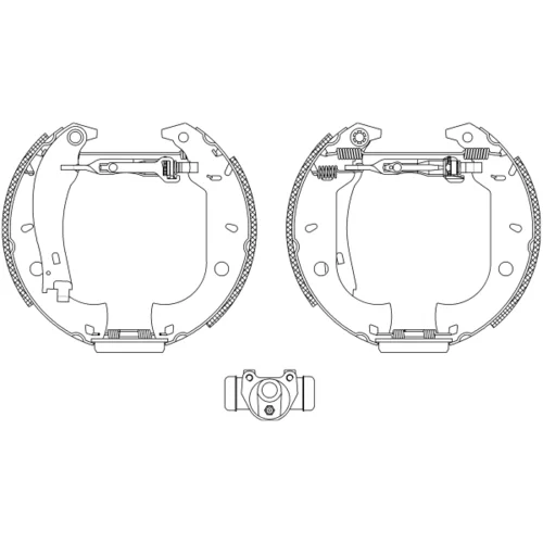 Sada brzdových čeľustí 8DB 355 004-071 /HELLA/ - obr. 1
