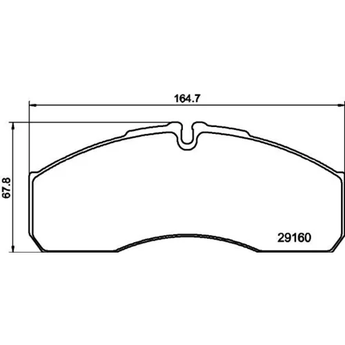 Sada brzdových platničiek kotúčovej brzdy 8DB 355 005-401 /HELLA/ - obr. 3